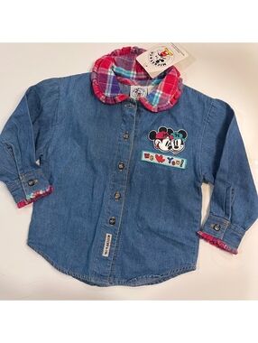 Vintage Minnie & Mickey Button Down
